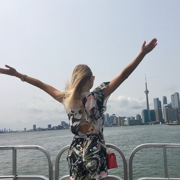 Club Monaco Ionita Floral Ruffle Romper Green White 00/XXS - Picture 4 of 4